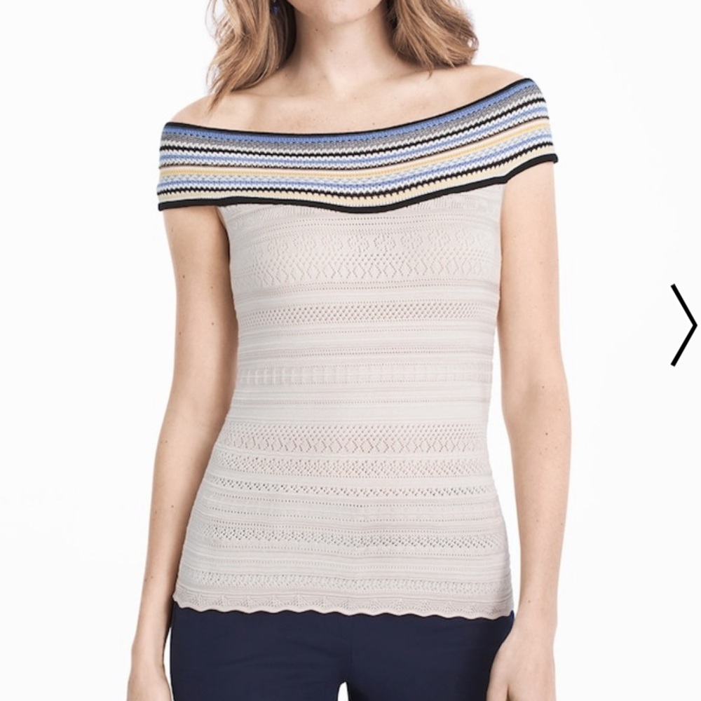 NWT White House Black Market Off Shoulder Top XXS
